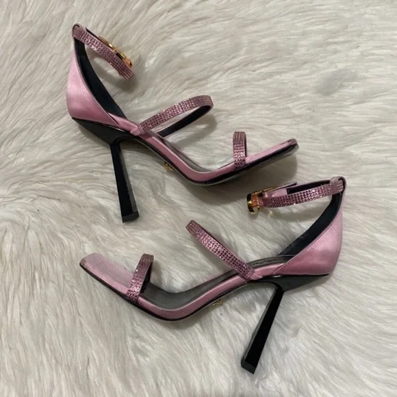 Versace Crystal Embellished ankle strap‎ sandal size 35EU - Picture 6 of 17